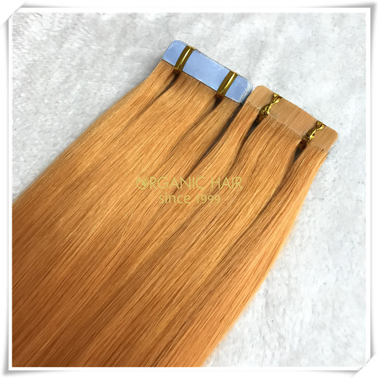 Double drawn full cuticle tape in hair extensions CNY025